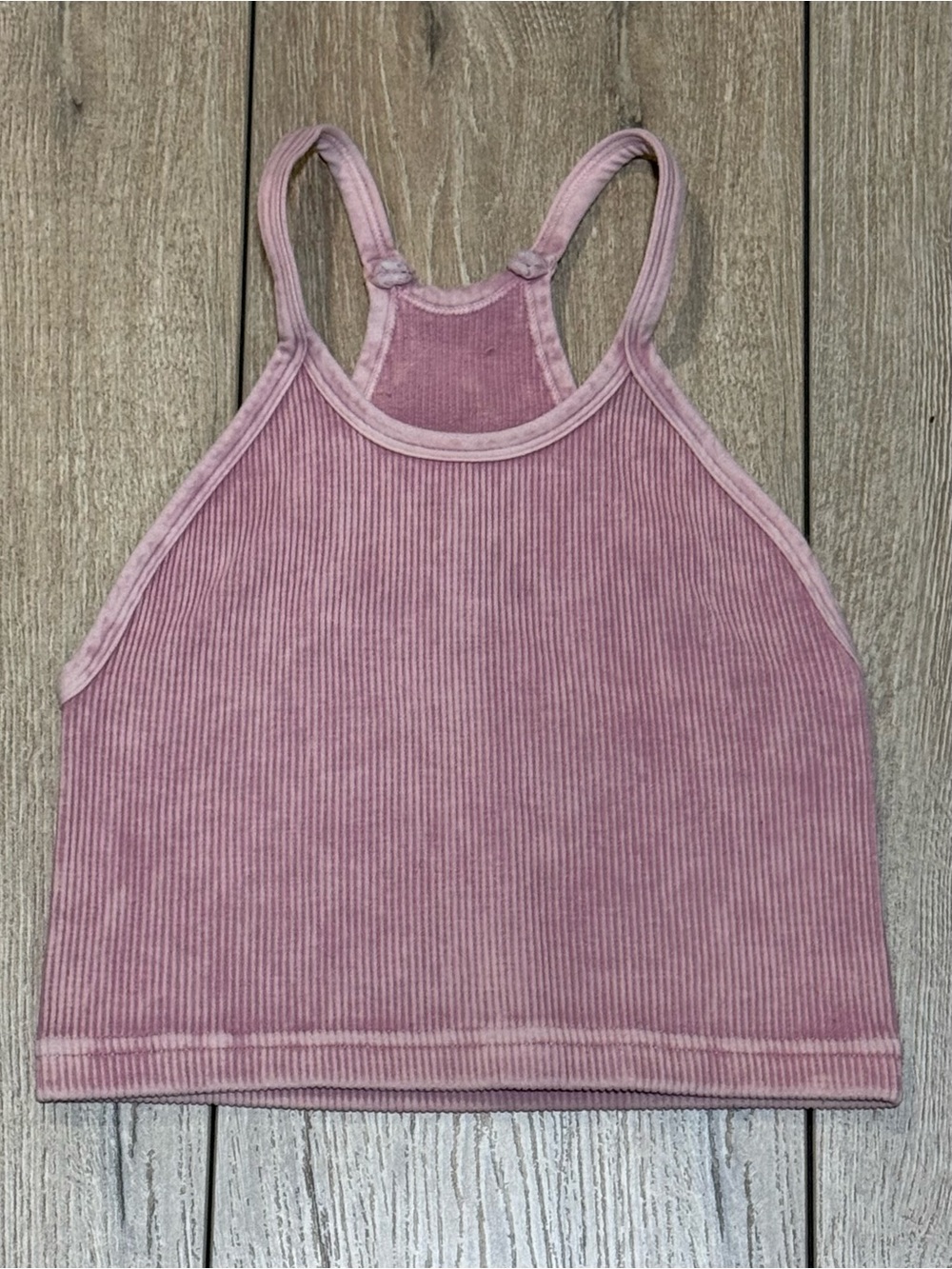 Free People Movement Happiness Runs Ribbed Crop Tank Top Pink XS/S - Picture 2 of 9